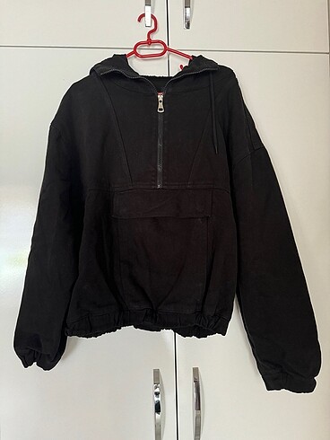Kadın sweatshirt kapuşonlu kanguru cepli