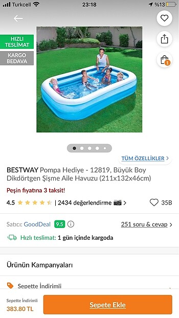 Havuz bestway