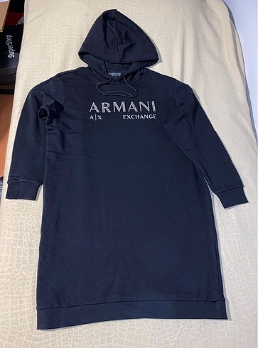 Armani Exchange kapüşonlu elbise