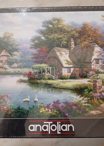 Anatolia Kuğular ve kır evi Puzzle 1500 parça - Görsel 2