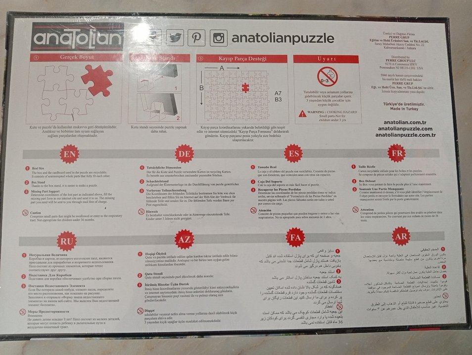 Anatolia Kuğular ve kır evi Puzzle 1500 parça - Görsel 3