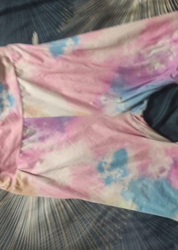 Kızlar İçin Pastel Renkli Tie-Dye Şort - Görsel 2