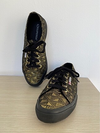 Superga altın rengi 38 numara Ayakkabı