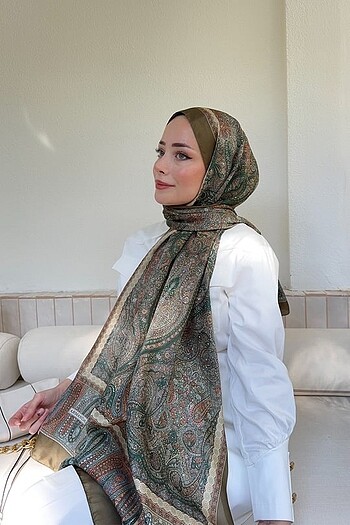 Armanda Etnik Vual Desen Şal