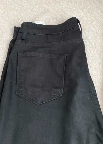 Gri Kemerli Kadın Denim Pantolon - Görsel 3