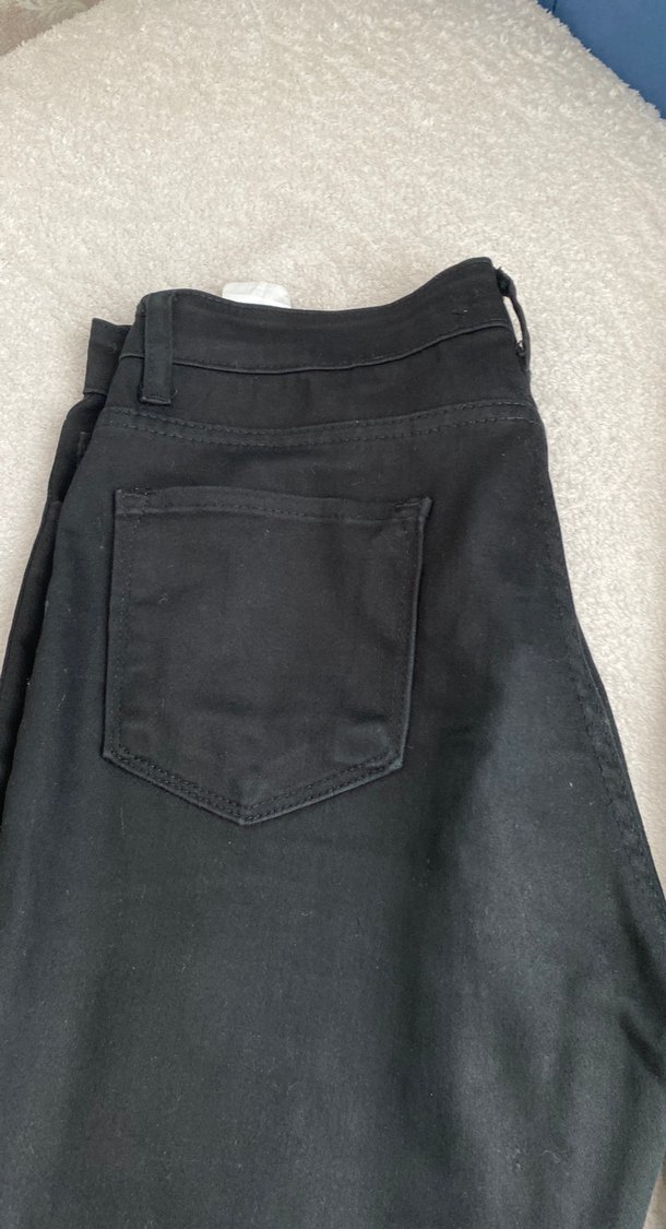 Gri Kemerli Kadın Denim Pantolon - Görsel 3