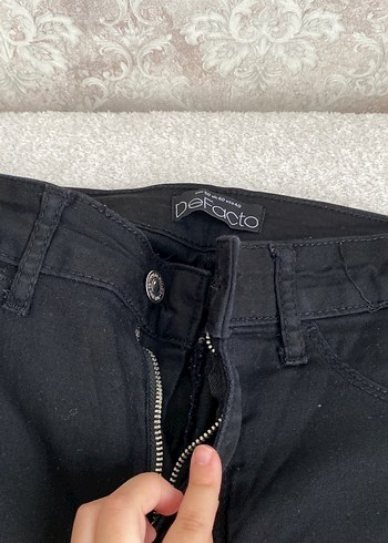 Siyah Dar Kesim Midi Boy Kadın Jean - Görsel 2