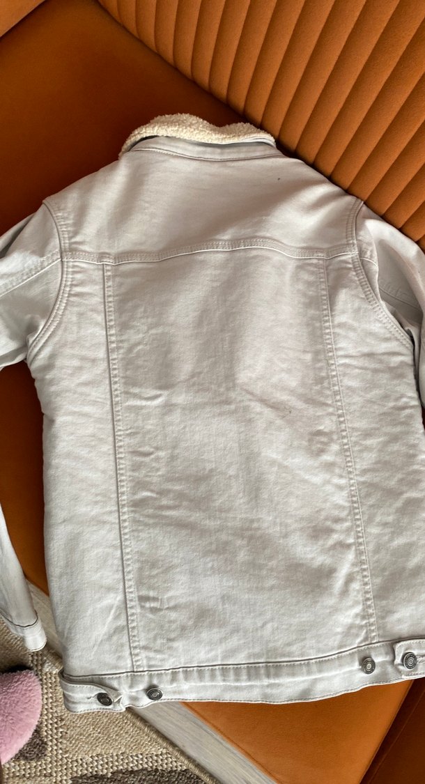 Düğmeli Bej Erkek Pamuk Ceket - Görsel 4