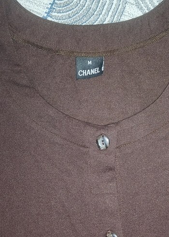 Düğmeli V Yaka Kahverengi Hamile Bluzu - Görsel 2