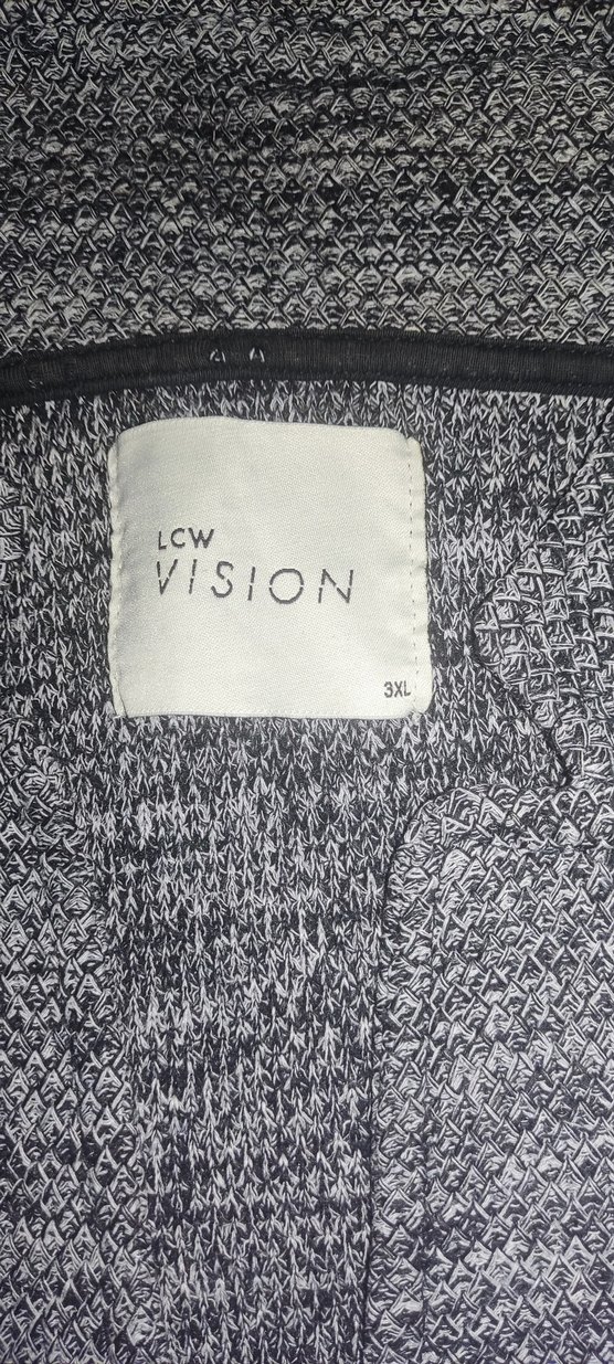 Gri Düğmeli erkek Yün Ceket - Görsel 2