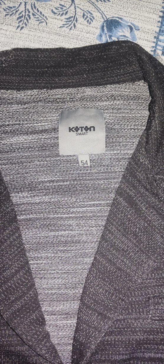 Düğmeli Gri Erkek Ceket - Görsel 2