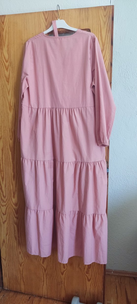 Diger Pembe Uzun Bohem Elbise - Görsel 5