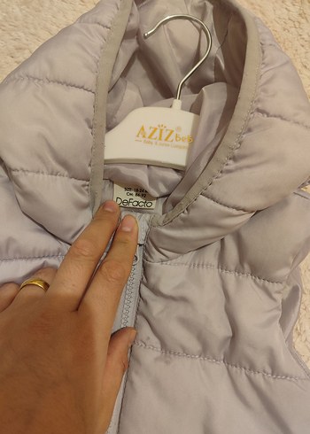 Kapüşonlu Kız Yelek - Görsel 4