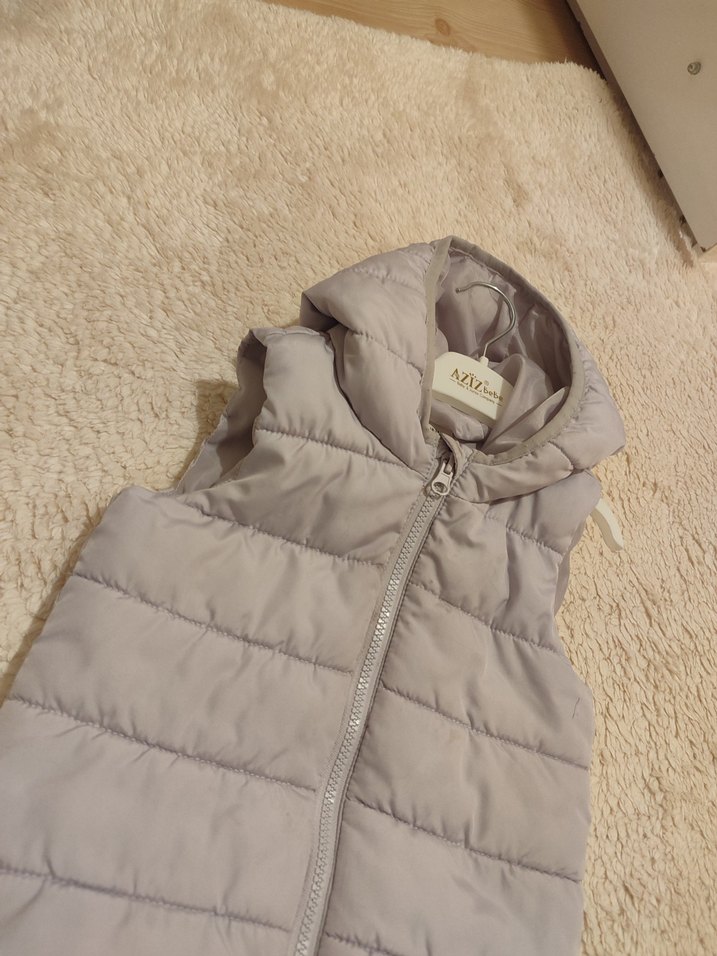 Kapüşonlu Kız Yelek - Görsel 3