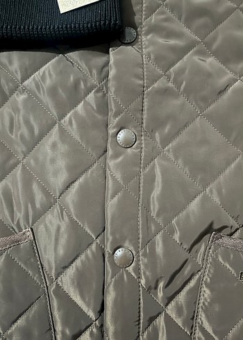 Barbour Capitone Ceket + Şal + Bere Set - Görsel 3