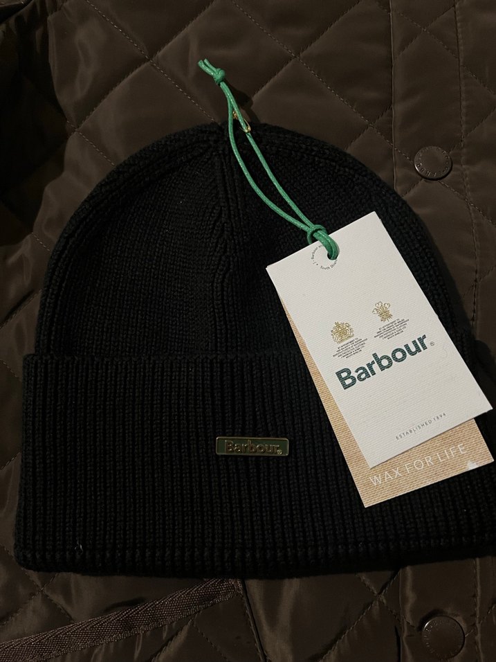 Barbour Capitone Ceket + Şal + Bere Set - Görsel 4
