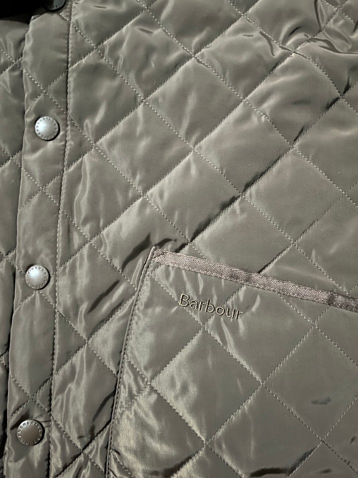 Barbour Capitone Ceket + Şal + Bere Set - Görsel 2