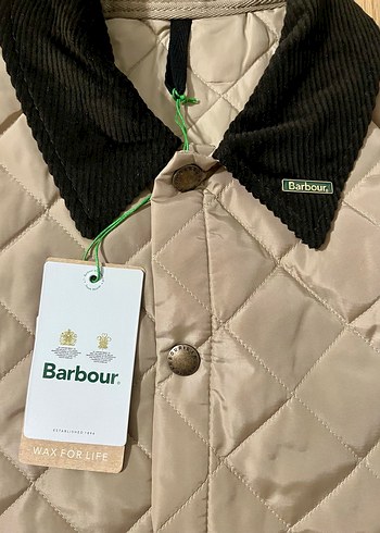 Barbour Bej Kapitone Düğmeli Ceket - Görsel 4