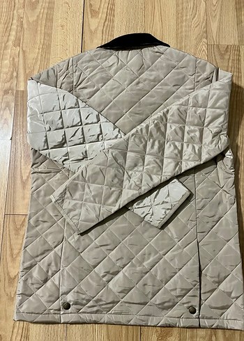 Barbour Bej Kapitone Düğmeli Ceket - Görsel 6