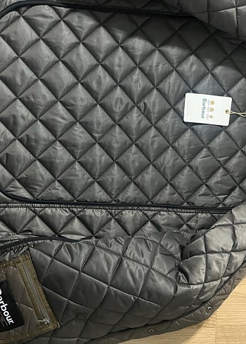 Barbour Gri Düğmeli Erkek Mont - Görsel 4