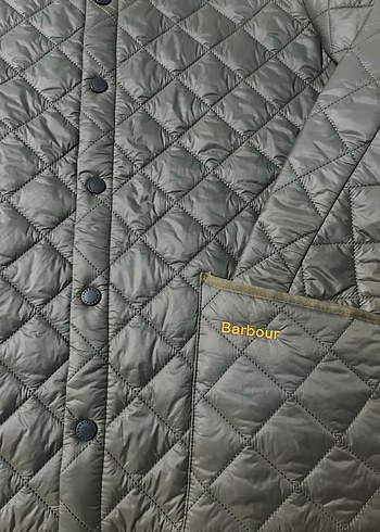 Barbour Gri Düğmeli Erkek Mont - Görsel 2