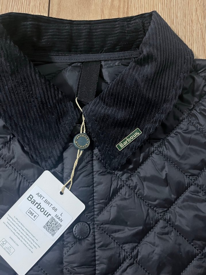 Siyah Barbour Kapitone Ceket - Görsel 3