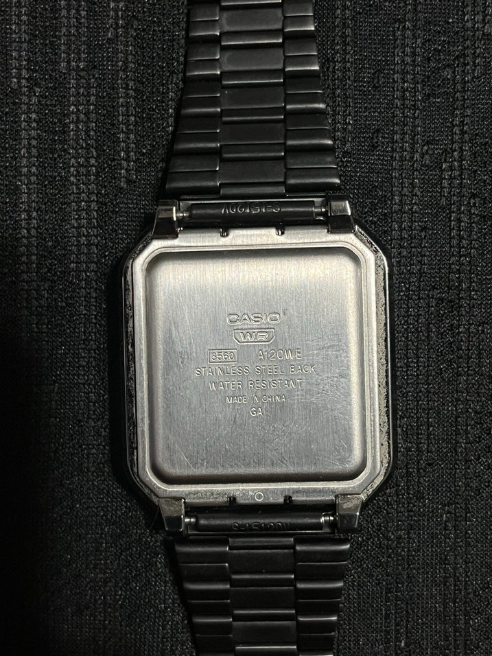 Siyah Casio Dijital Erkek Saat Vintage - Görsel 4
