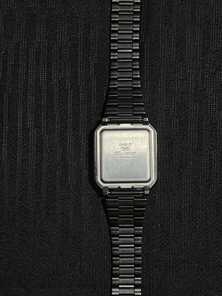 Siyah Casio Dijital Erkek Saat Vintage - Görsel 3
