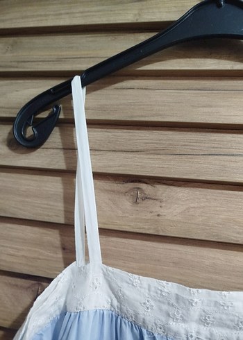 Mavi Askılı Hamile ve Emzirme Gecelik - Görsel 3