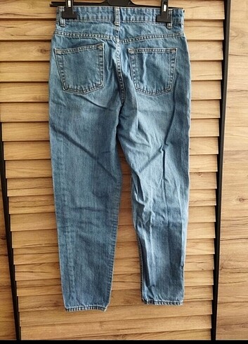 xs Beden lacivert Renk TOPSHOP MOM JEAN 