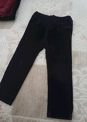 24-36 Ay Beden kız Çocuk Siyah pantolon