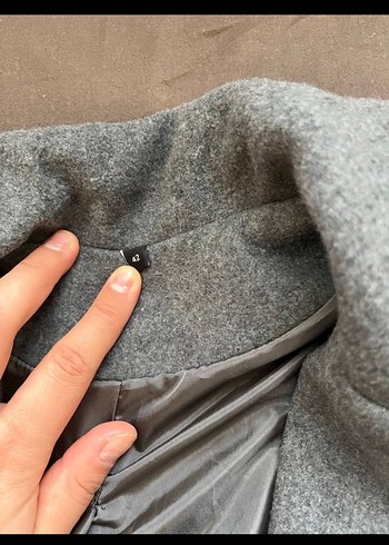 Gri Düğmeli blazer - Görsel 2