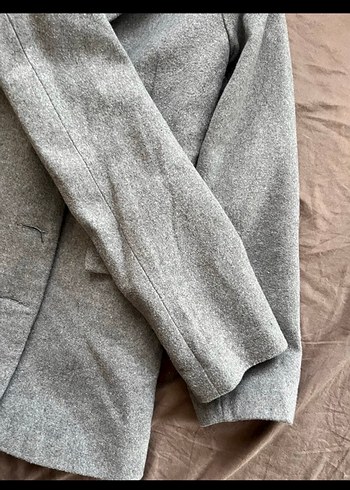 Gri Düğmeli blazer - Görsel 4