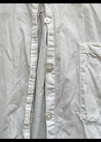 Oversize beyaz gömlek - Görsel 3