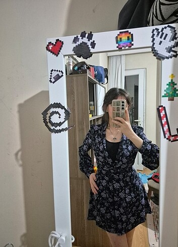 Zara Zara Baskılı Tulum Blazer