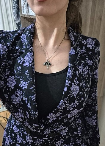 xs Beden mor Renk Zara Baskılı Tulum Blazer