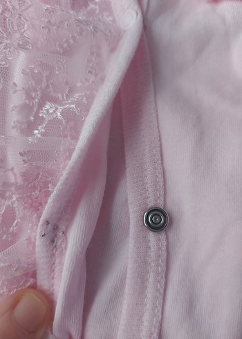 Dantel Detaylı Pembe Bebek Hastane Çıkışı - Görsel 3