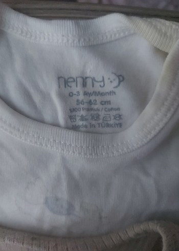 Kısa Kollu Pamuklu Bebek Body - Görsel 2