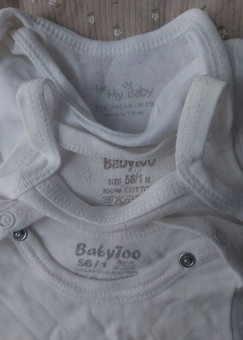 Kısa Kollu Pamuklu Bebek Body - Görsel 3