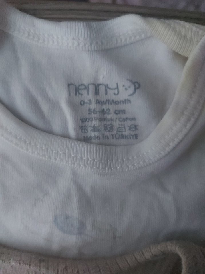 Kısa Kollu Pamuklu Bebek Body - Görsel 2