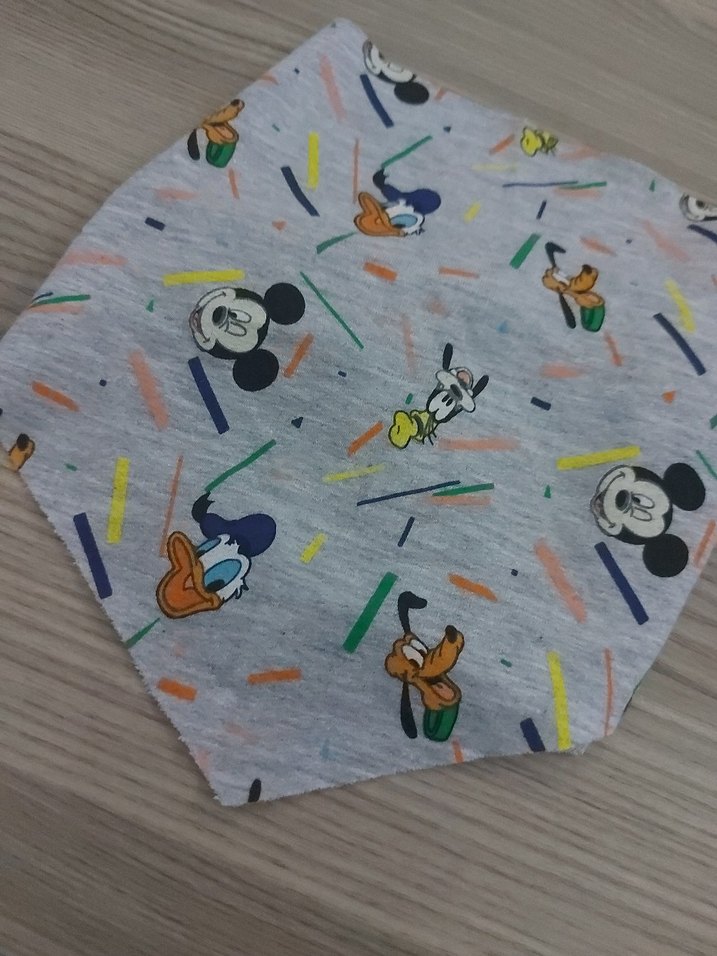 Gri Çok Renkli Desenli Bebek Önlüğü-fular - Görsel 2