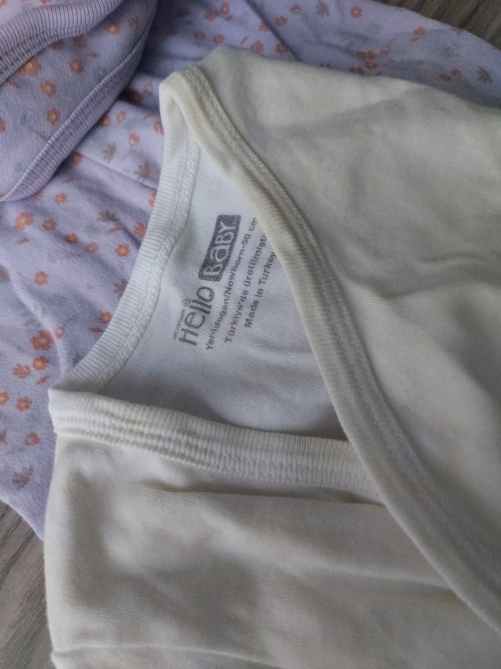 Bebek Kız Hastane Seti, Mor Pastel, Dantel Detaylı - Görsel 3