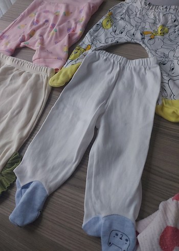 Kız Bebek Pamuklu Elastik Bel Pantolonlar - Görsel 3