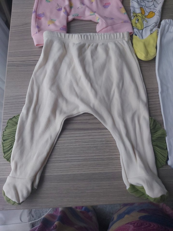 Kız Bebek Pamuklu Elastik Bel Pantolonlar - Görsel 2