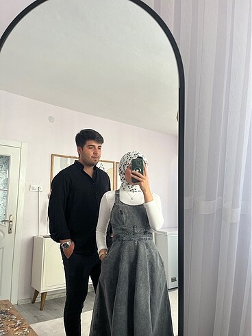 Diğer Kot salopet elbise