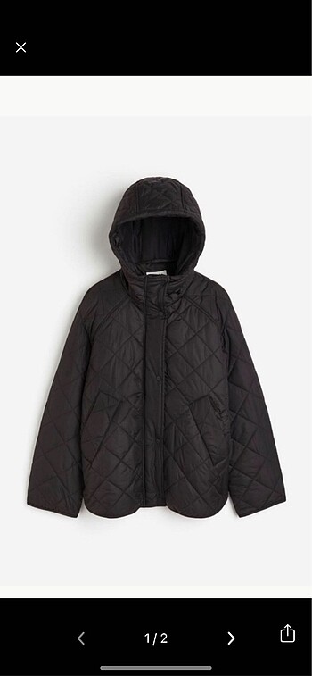 h&m kapitone mont