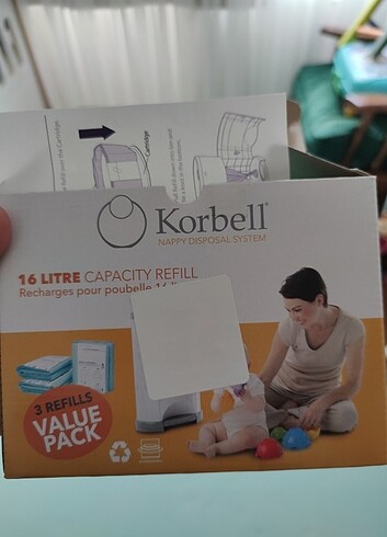 Korbell bebek çöp kova poşeti