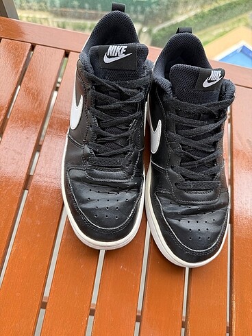 38 Beden siyah Renk Orijinal Nike Court Low 2 Ayakkabı