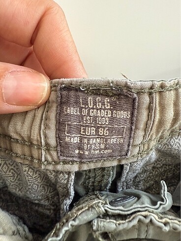 4 Yaş Beden haki Renk H&M 0 Pamuk Kargo Kot Şort