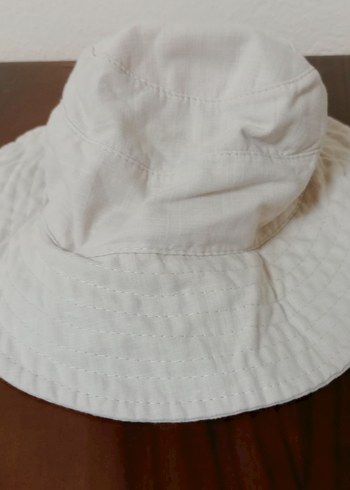 Diğer Kadın Beyaz Keten Fırfırlı Şapka